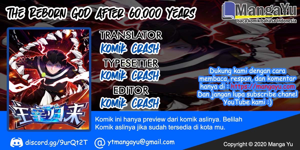 Baca Komik The Reborn God After 60.000 Years Chapter 01 Gambar 1