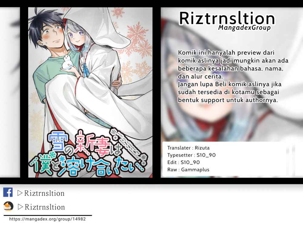 Baca Komik Yuki no Niiduma wa Boku to Tokeaitai Chapter 06.1 Gambar 1
