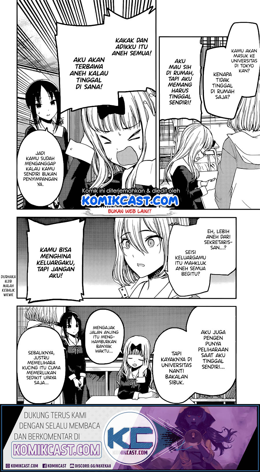 Baca  Kaguya-sama wa Kokurasetai – Tensai-tachi no Renai Zunousen Chapter 214 Gambar 2