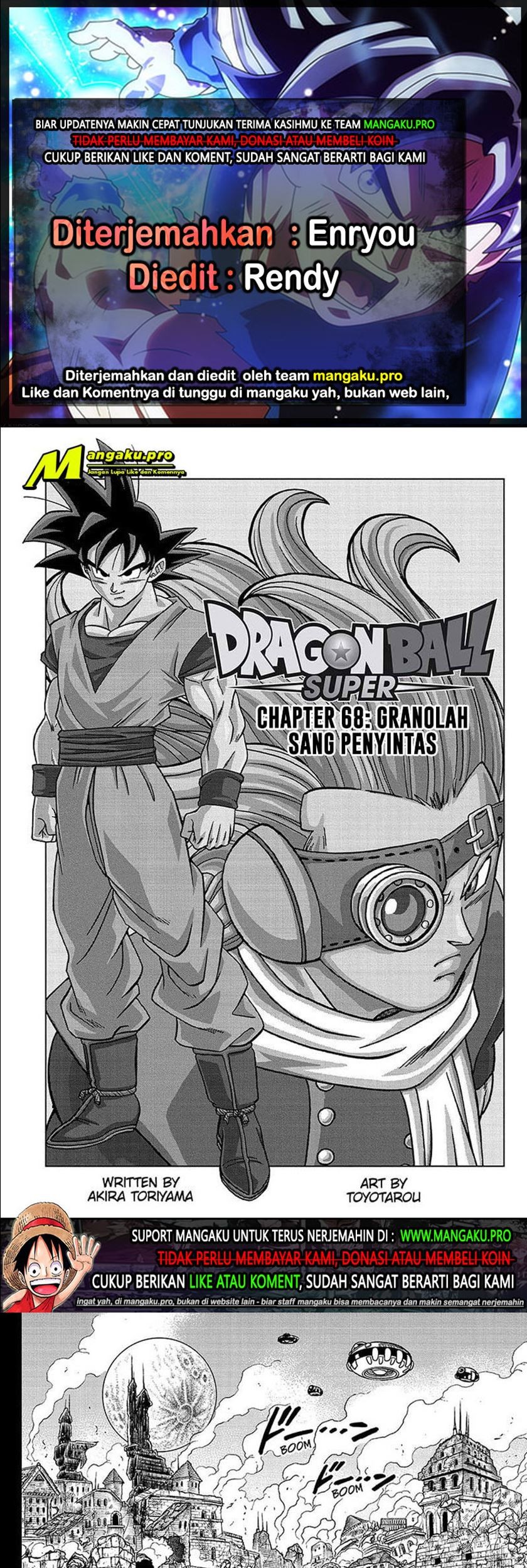 Baca Komik Dragon Ball Super Chapter 68.1 Gambar 1