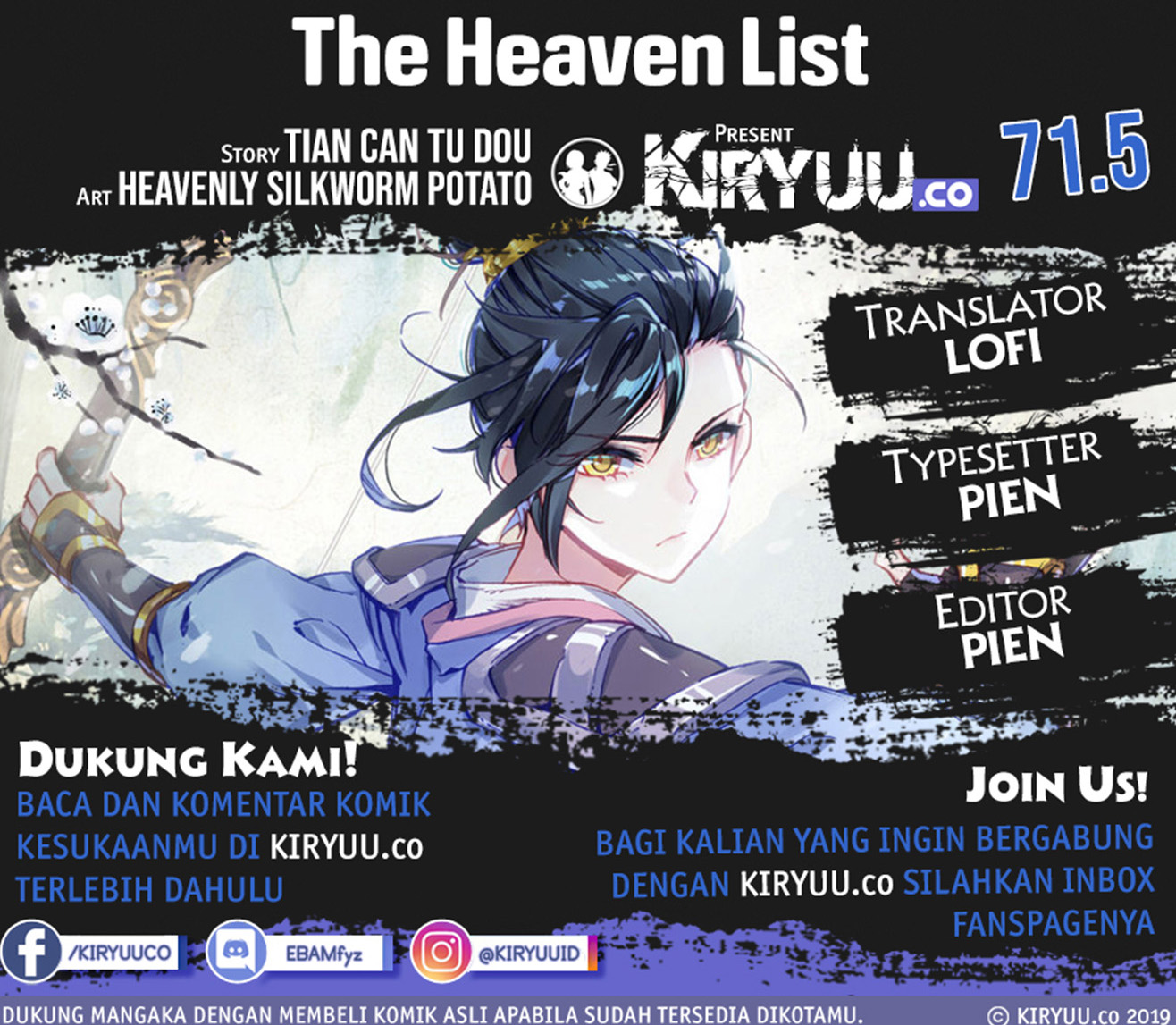Baca Komik The Heaven’s List Chapter 71.5 Gambar 1