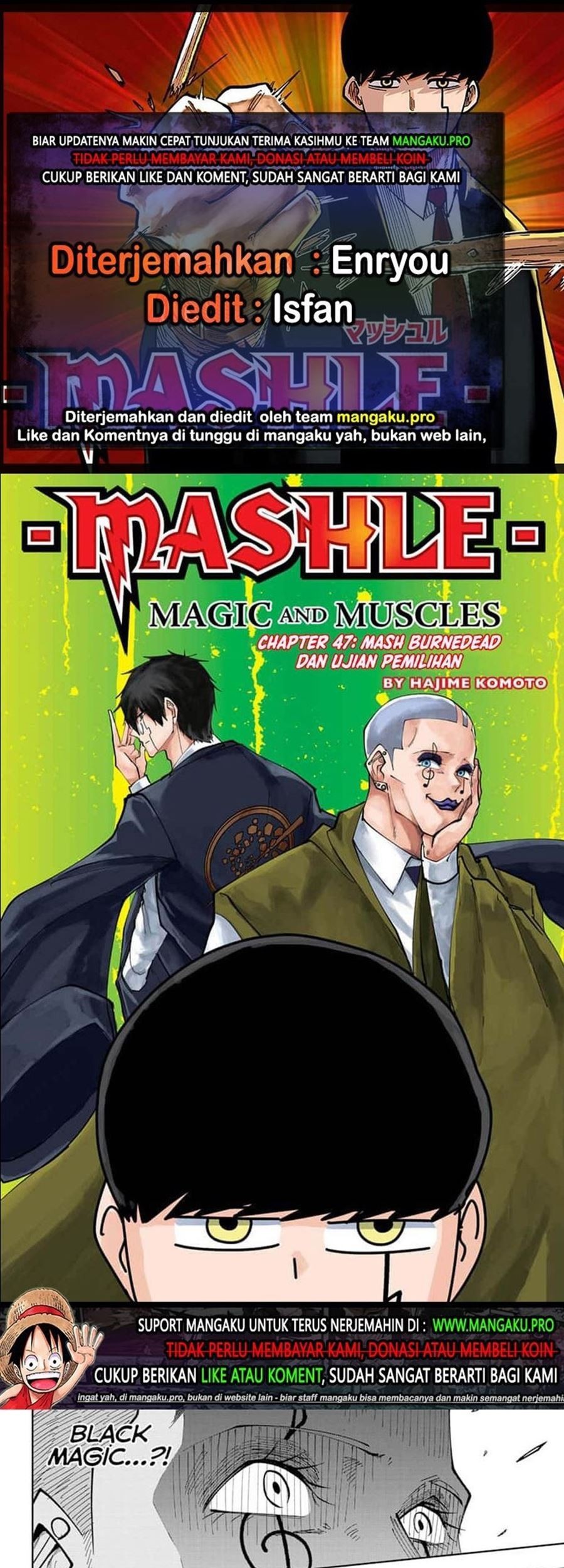 Baca Komik Mashle: Magic and Muscles Chapter 47 Gambar 1