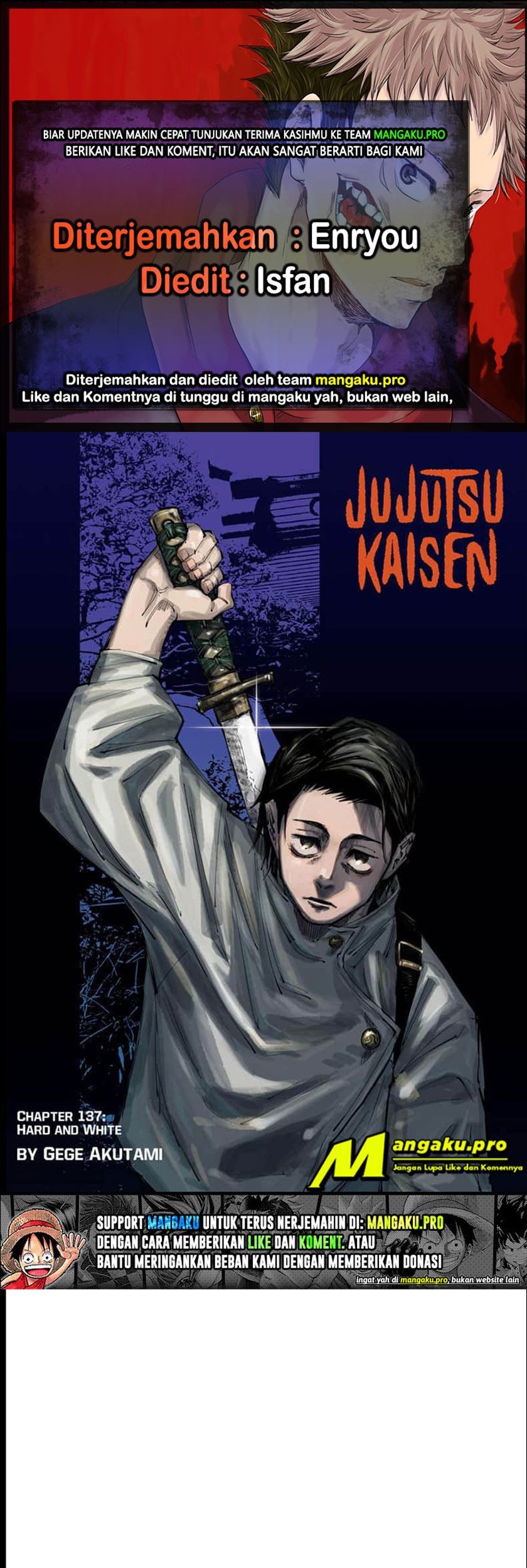 Baca Komik Jujutsu Kaisen Chapter 137 Gambar 1