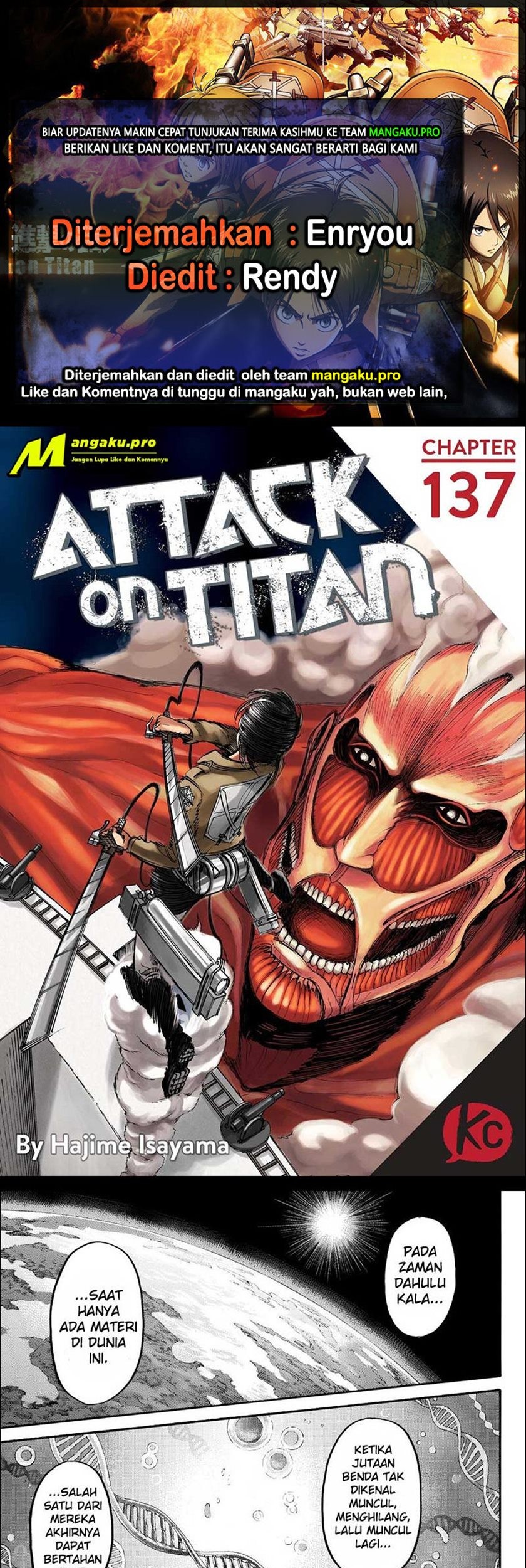 Baca Komik Shingeki no Kyojin Chapter 137.1 Gambar 1