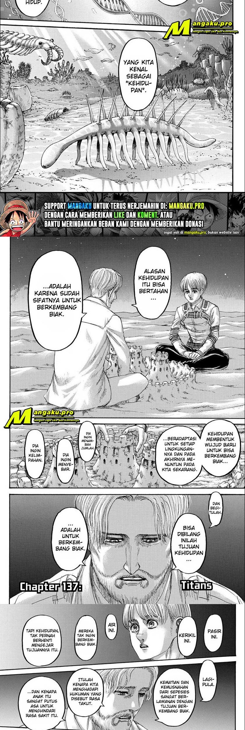 Baca  Shingeki no Kyojin Chapter 137.1 Gambar 2