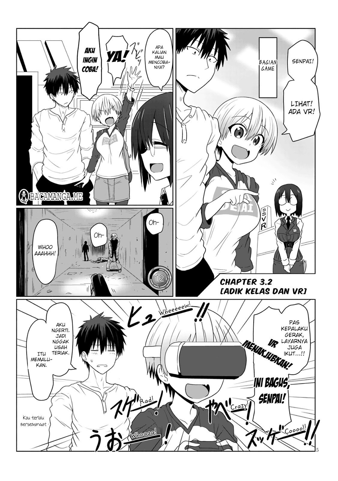 Baca Komik Uzaki-chan wa Asobitai! Chapter 03.2 Gambar 1