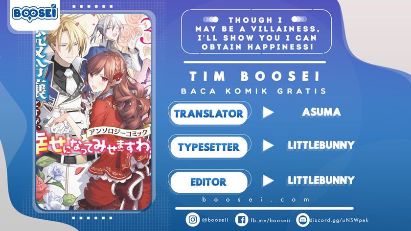 Baca Komik Though I May Be a Villainess, I’ll Show You I Can Obtain Happiness! Chapter 04 Gambar 1