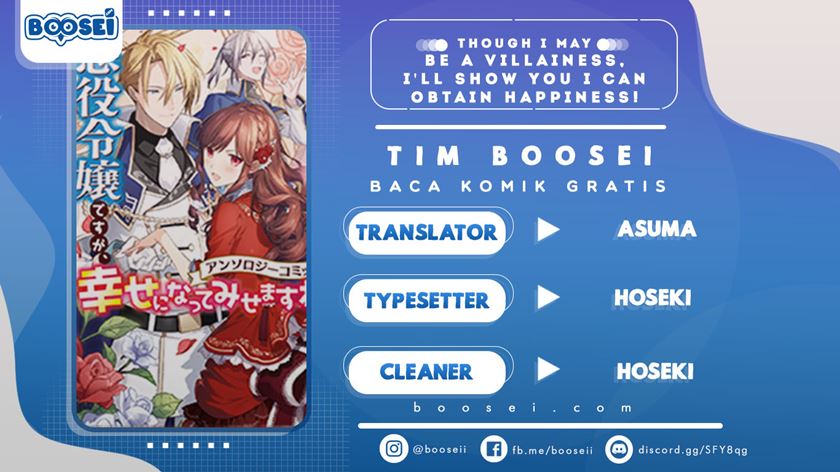 Baca Komik Though I May Be a Villainess, I’ll Show You I Can Obtain Happiness! Chapter 03 Gambar 1