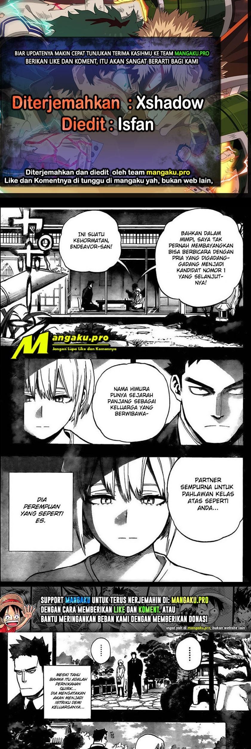 Baca Komik Boku no Hero Academia Chapter 301 Gambar 1
