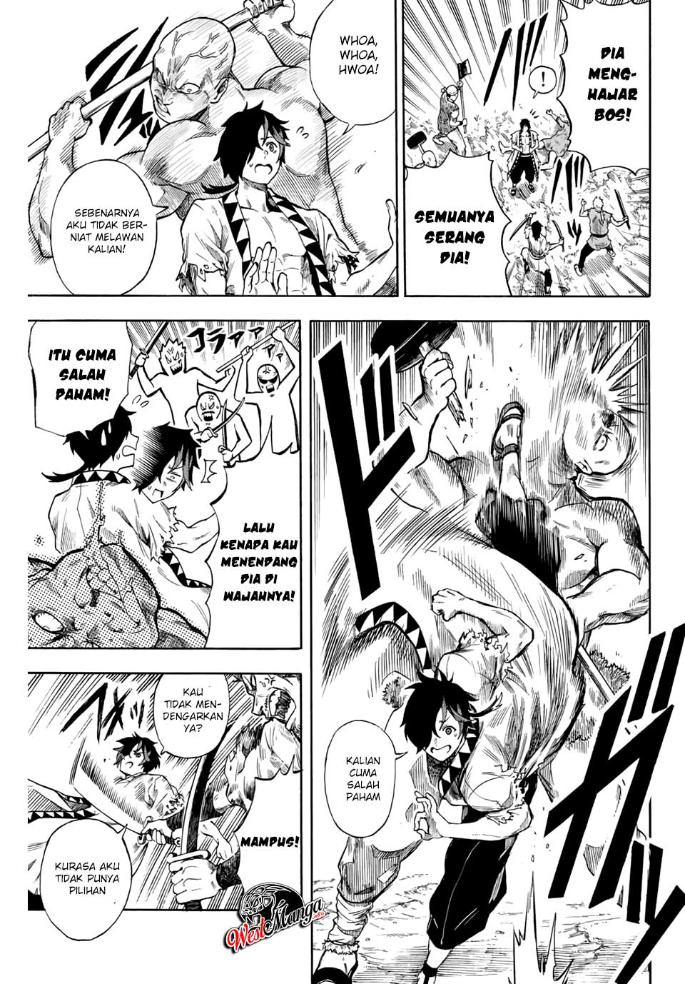 Jigoku no Gouka de Yaka re Tsuzuketa Shounen. Saikyou no Honou Tsukai to Natte Fukkatsu Suru. Chapter 01.2 Gambar 9