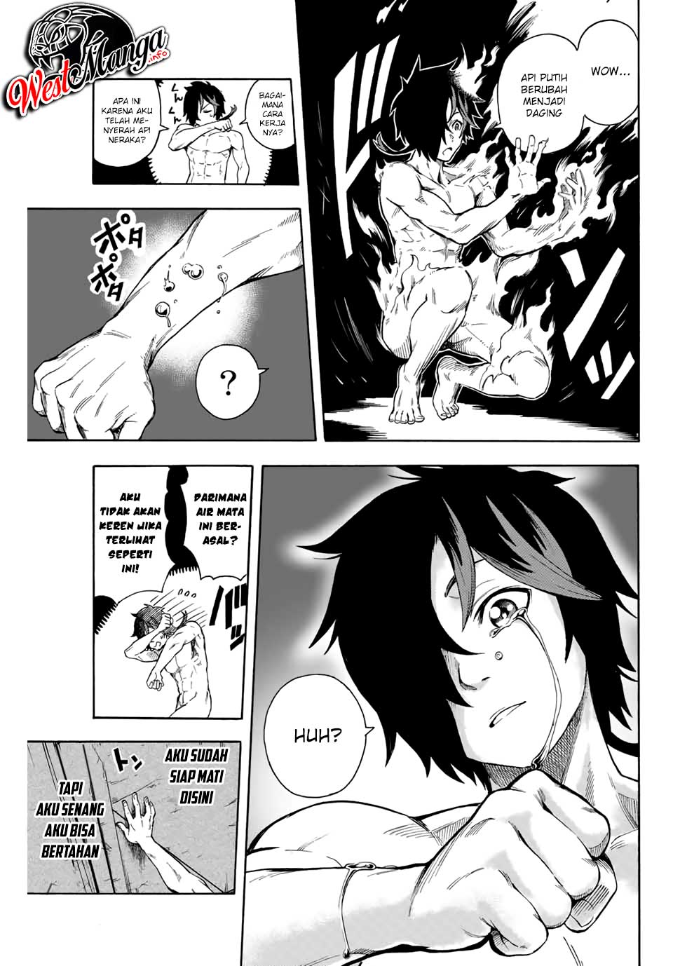 Jigoku no Gouka de Yaka re Tsuzuketa Shounen. Saikyou no Honou Tsukai to Natte Fukkatsu Suru. Chapter 01.1 Gambar 27