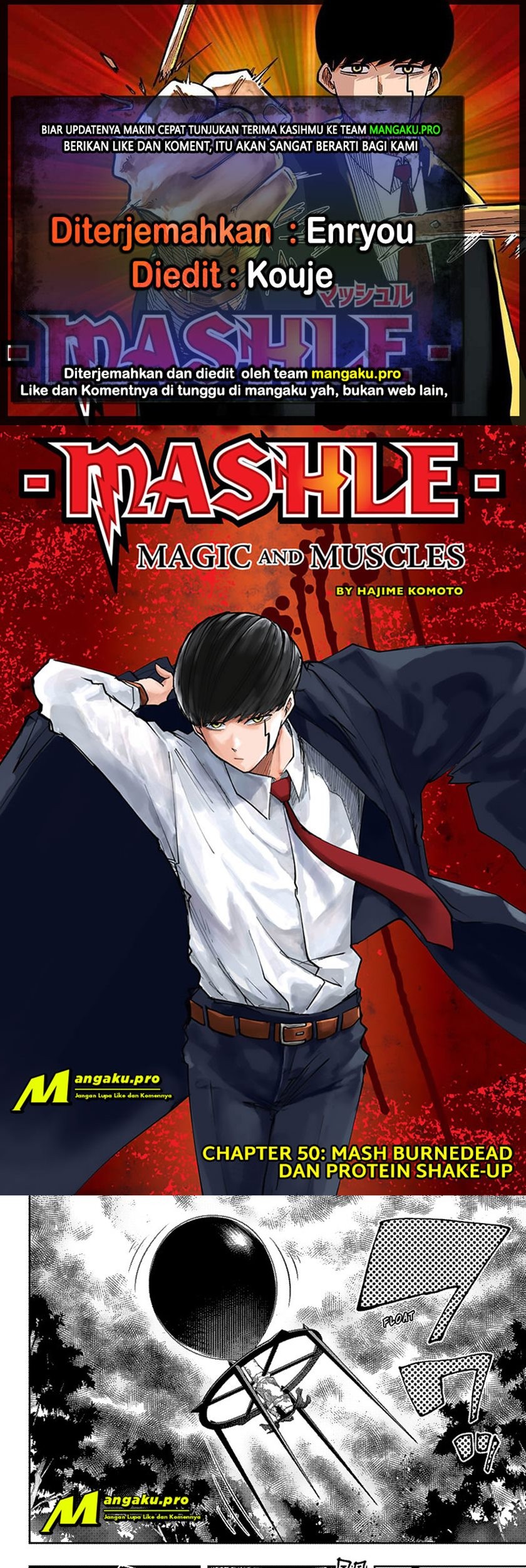 Baca Komik Mashle: Magic and Muscles Chapter 50 Gambar 1