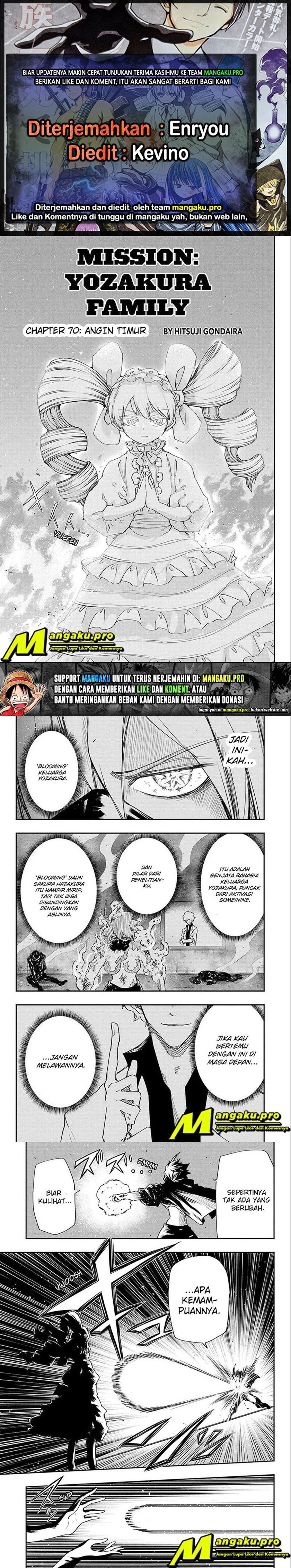 Baca Komik Mission: Yozakura Family Chapter 70 Gambar 1