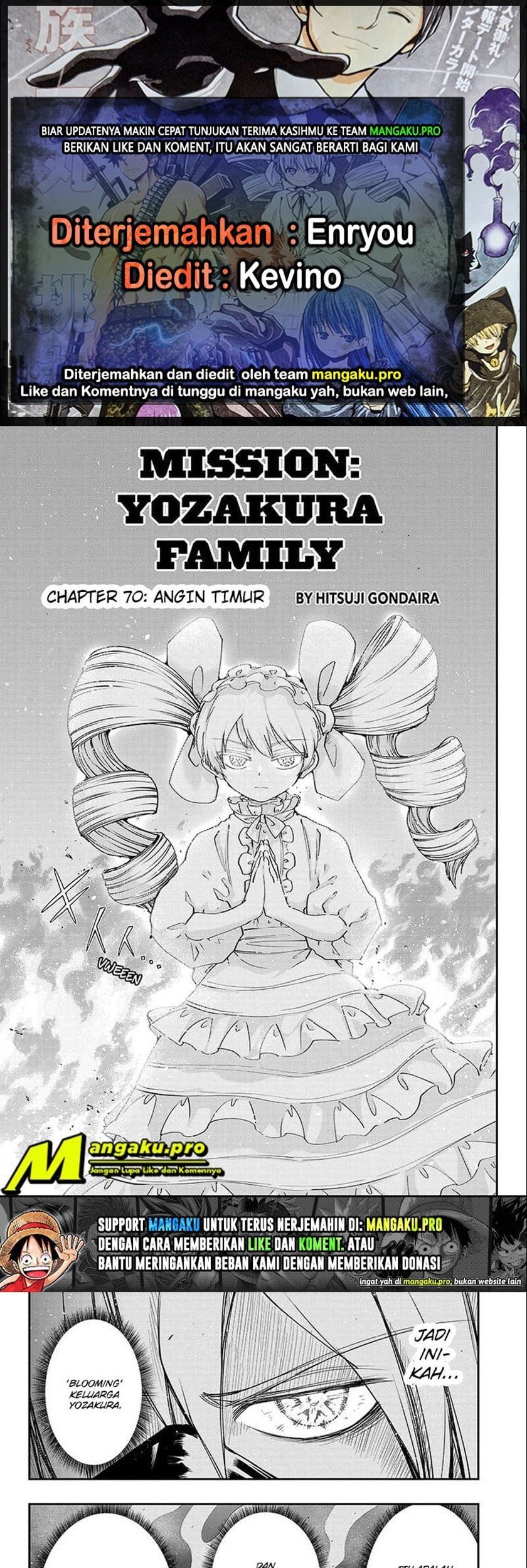 Baca Komik Mission: Yozakura Family Chapter 70 Gambar 1