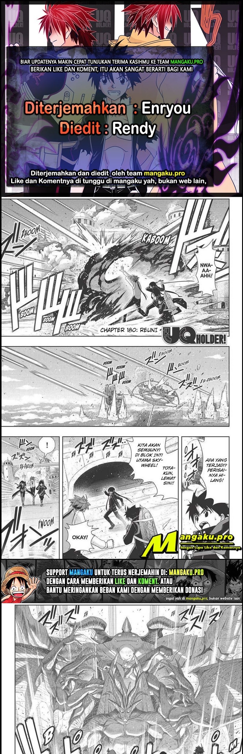 Baca Komik UQ Holder! Chapter 180.1 Gambar 1