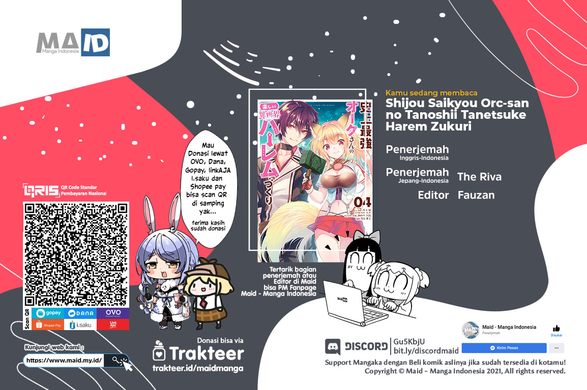 Baca Komik Shijou Saikyou Orc-san no Tanoshii Tanetsuke Harem Zukuri Chapter 41.2 Gambar 1