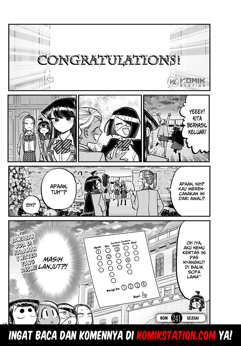 Komi-san wa Komyushou Desu Chapter 241 Gambar 23