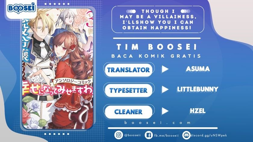 Baca Komik Though I May Be a Villainess, I’ll Show You I Can Obtain Happiness! Chapter 06 Gambar 1