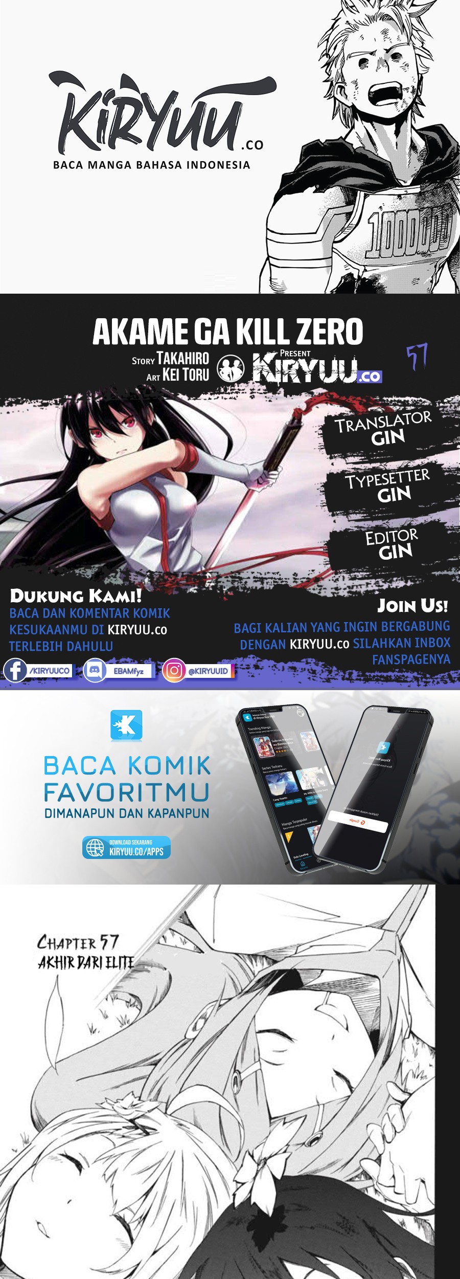 Baca Komik Akame ga Kill! Zero Chapter 57 Gambar 1