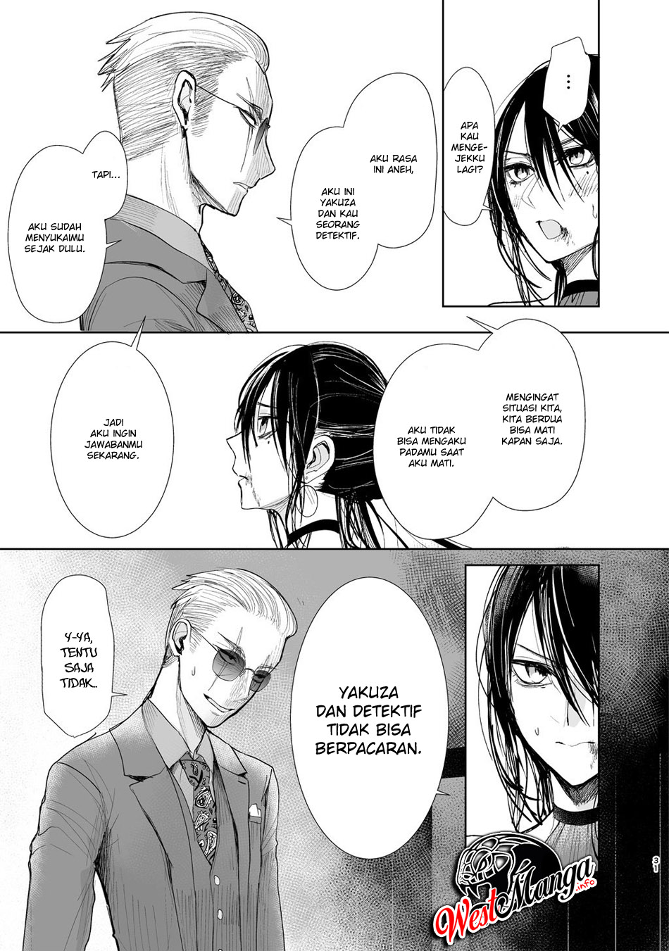 Yakuza to Metsuki no Warui Onna Keiji no Hanashi Chapter 05.2 Gambar 6