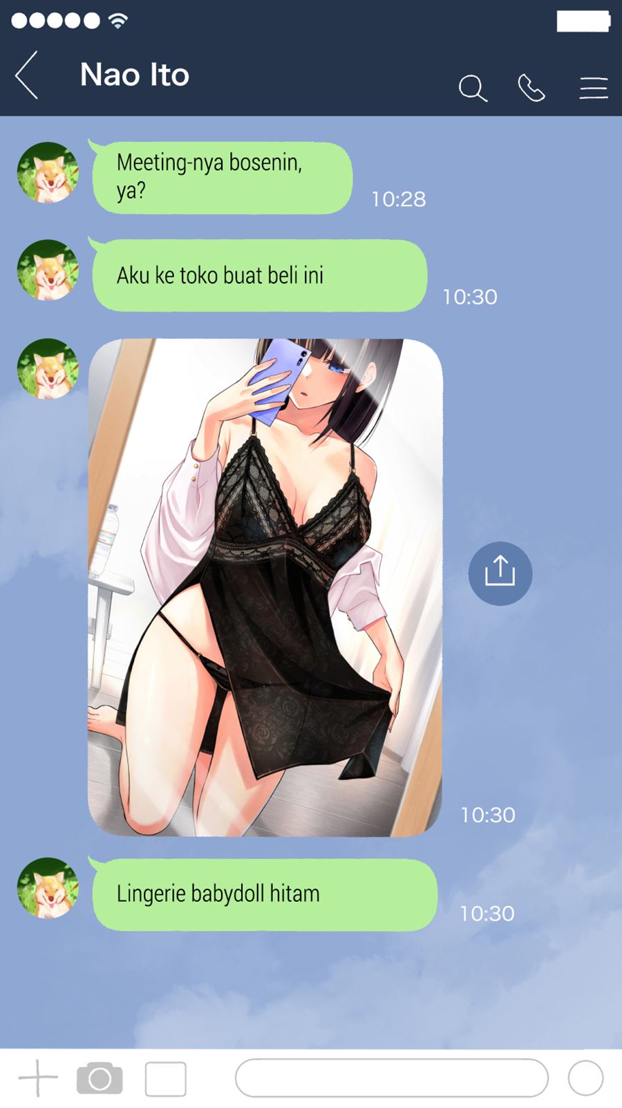 The Kouhai Who Reports the Color of Her Underwear to Me Every Morning for Some Reason Chapter 07 Gambar 3