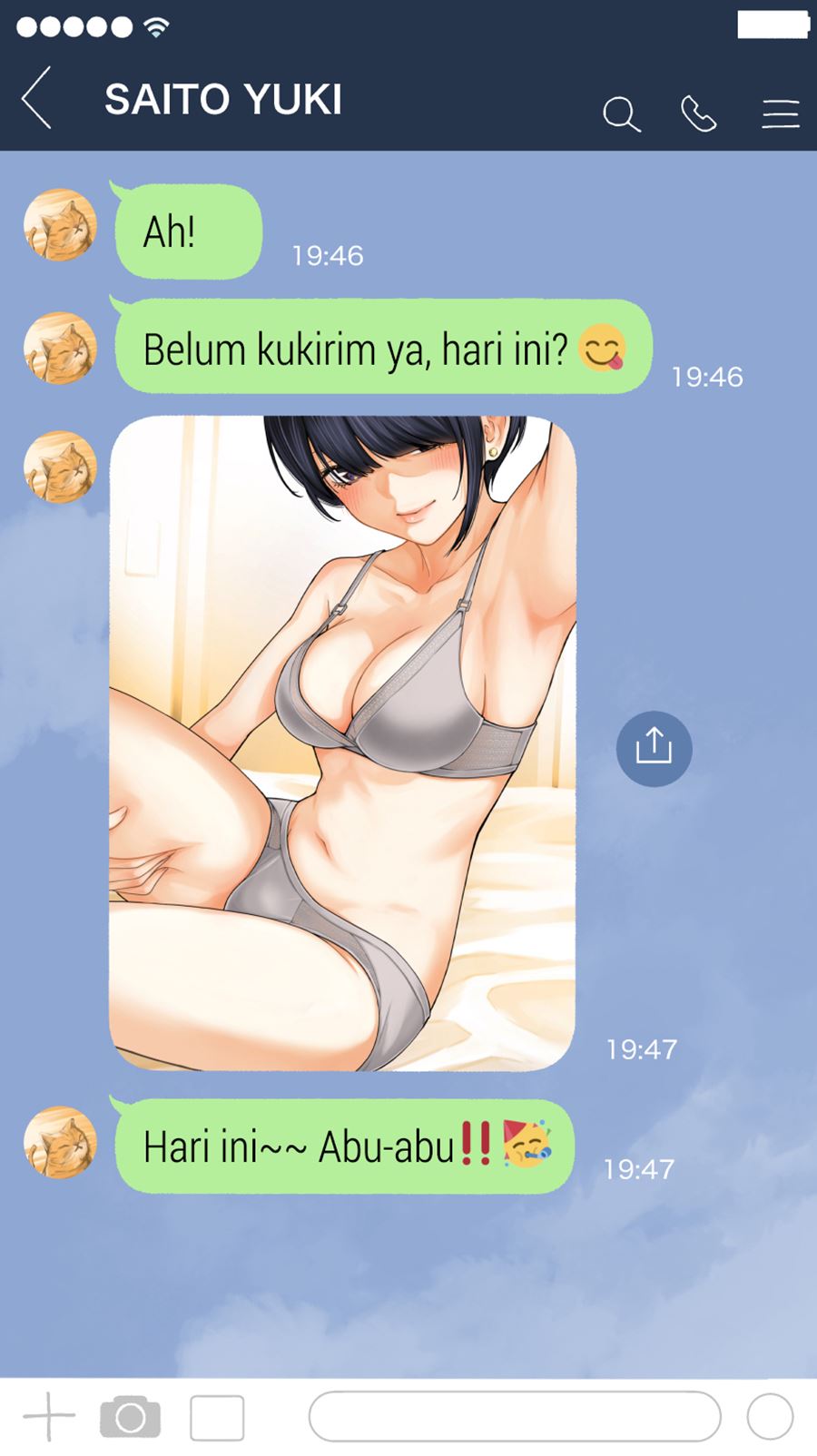 The Kouhai Who Reports the Color of Her Underwear to Me Every Morning for Some Reason Chapter 04 Gambar 3
