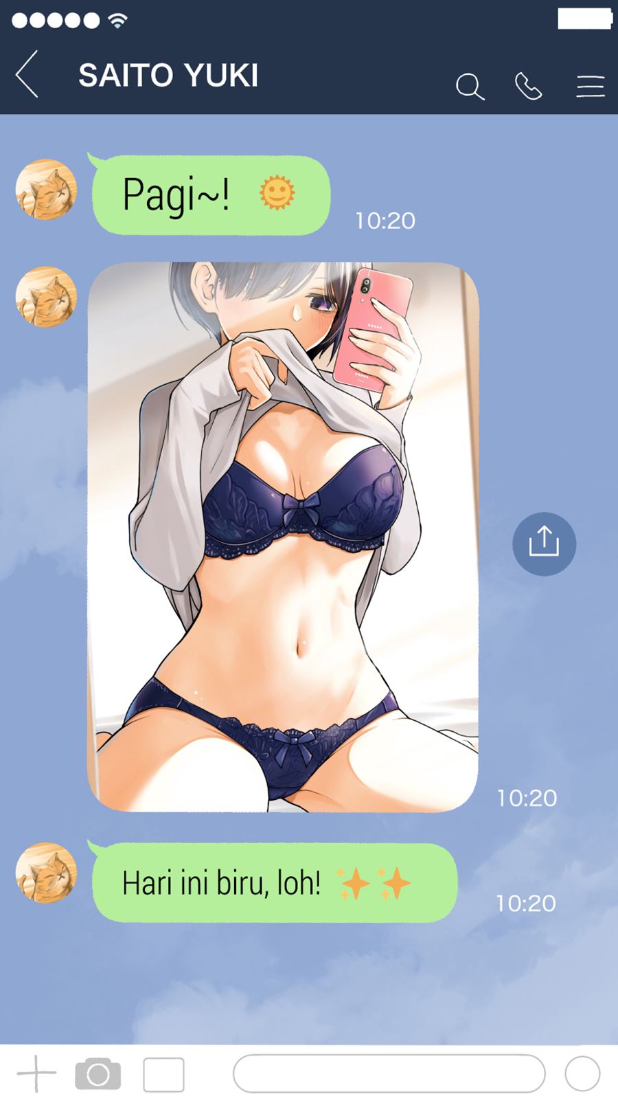 The Kouhai Who Reports the Color of Her Underwear to Me Every Morning for Some Reason Chapter 03 Gambar 3