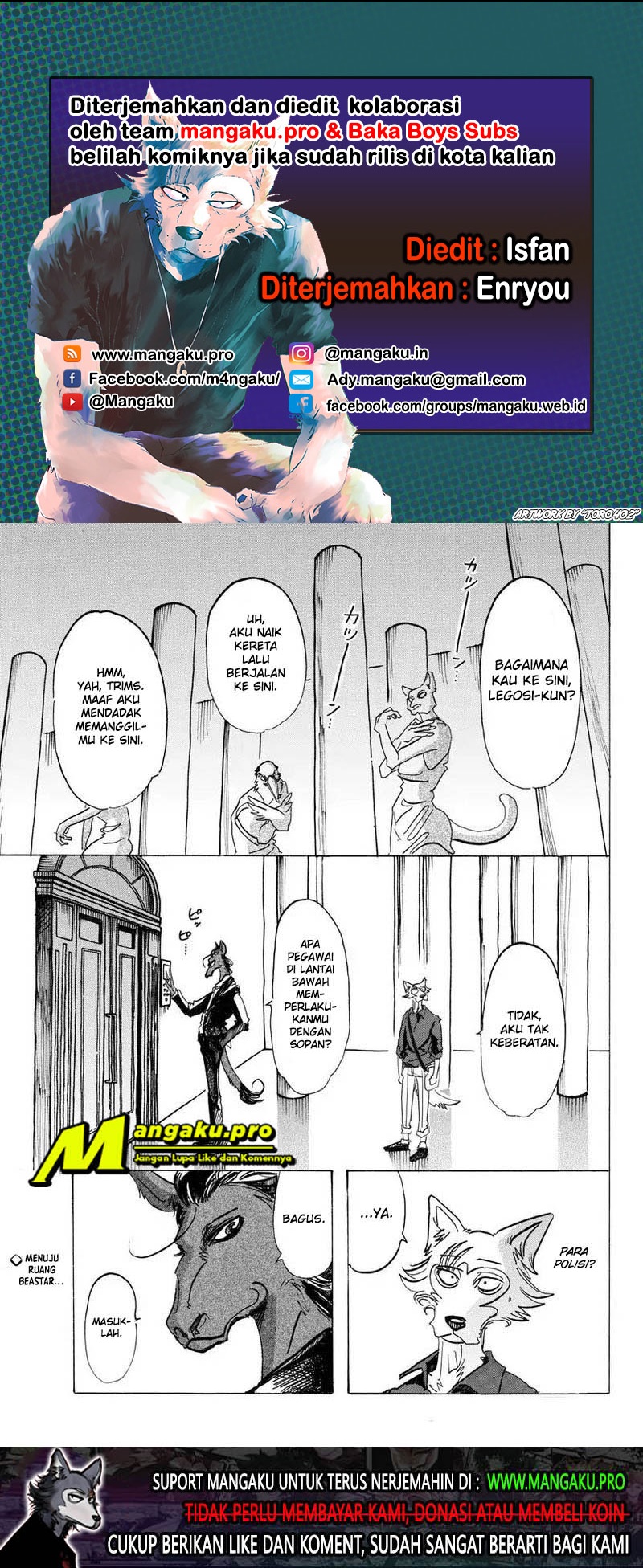 Baca Komik Beastars Chapter 117 Gambar 1