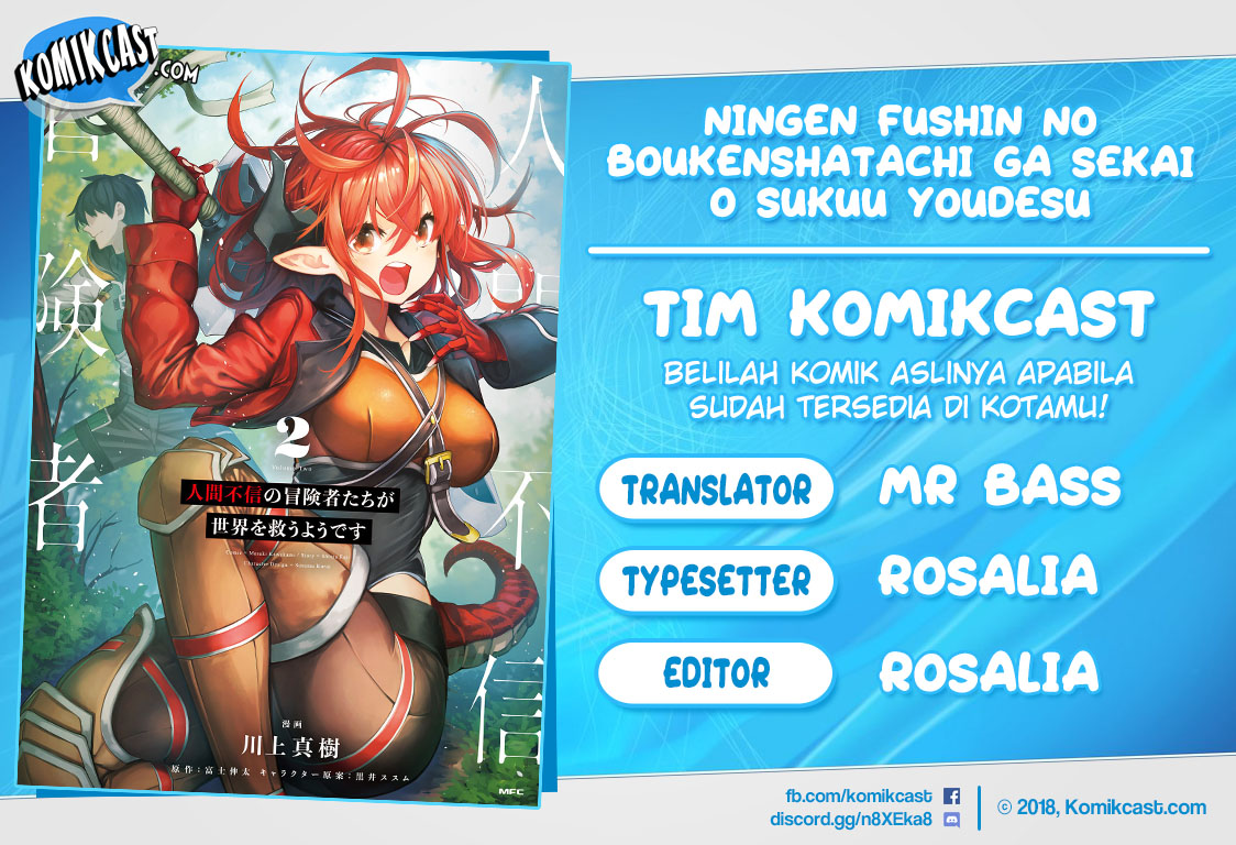 Baca Komik The Adventurers That Don’t Believe In Humanity Will Save The World Chapter 08 Gambar 1