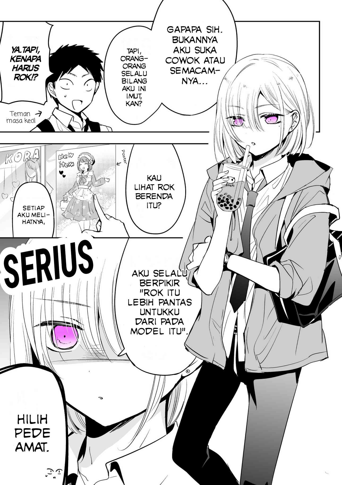 Baca  Tomodachi ga Skirt haite mitai tte Itte kita Ken Chapter 01 Gambar 2