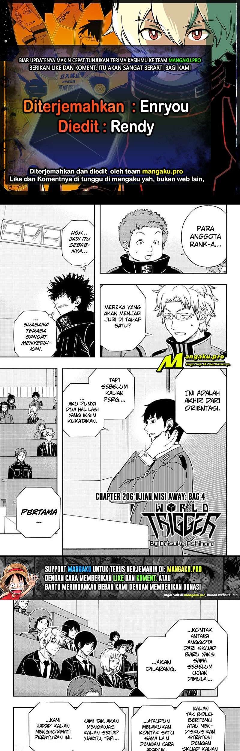 Baca Komik World Trigger Chapter 206 Gambar 1