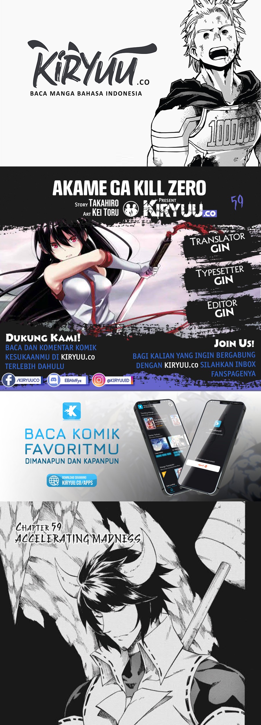 Baca Komik Akame ga Kill! Zero Chapter 59 Gambar 1