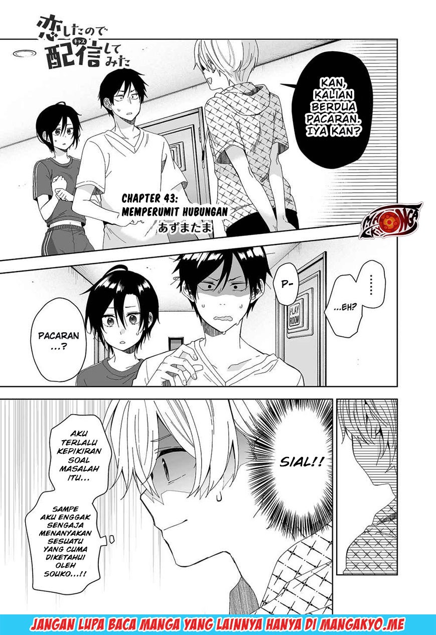 Baca  Koi Shita no de, Haishin Shite Mita Chapter 43 Gambar 2