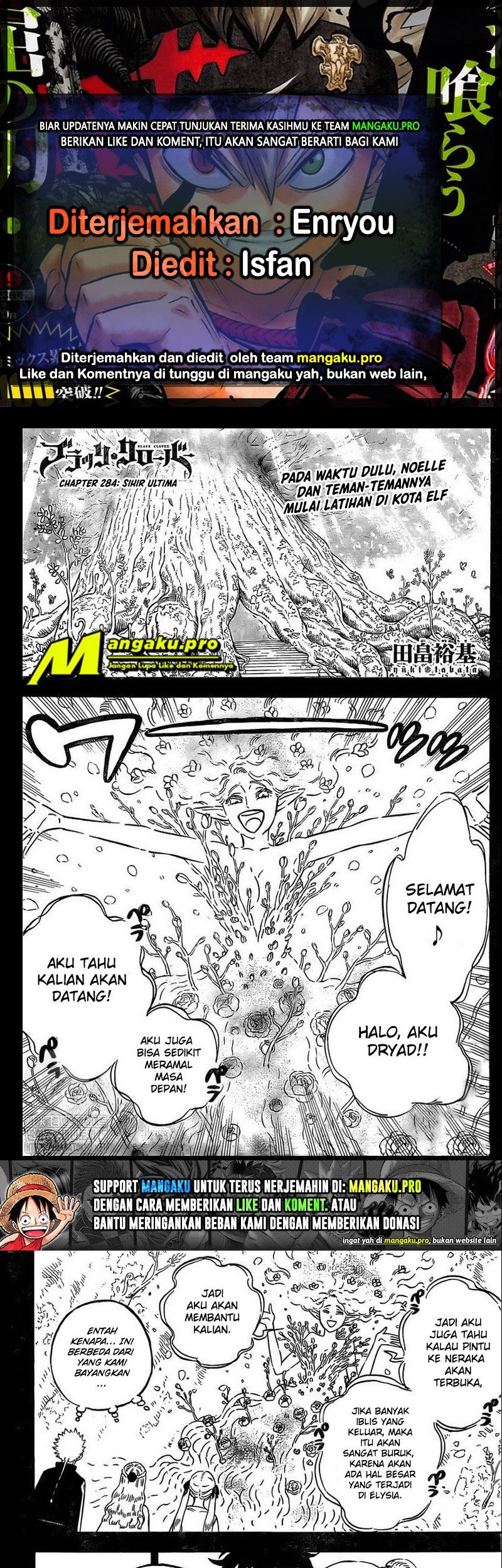 Baca Komik Black Clover Chapter 284 Gambar 1