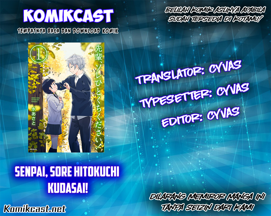 Baca Senpai, Sore hitokuchi kudasai! Chapter 09 Gambar 2