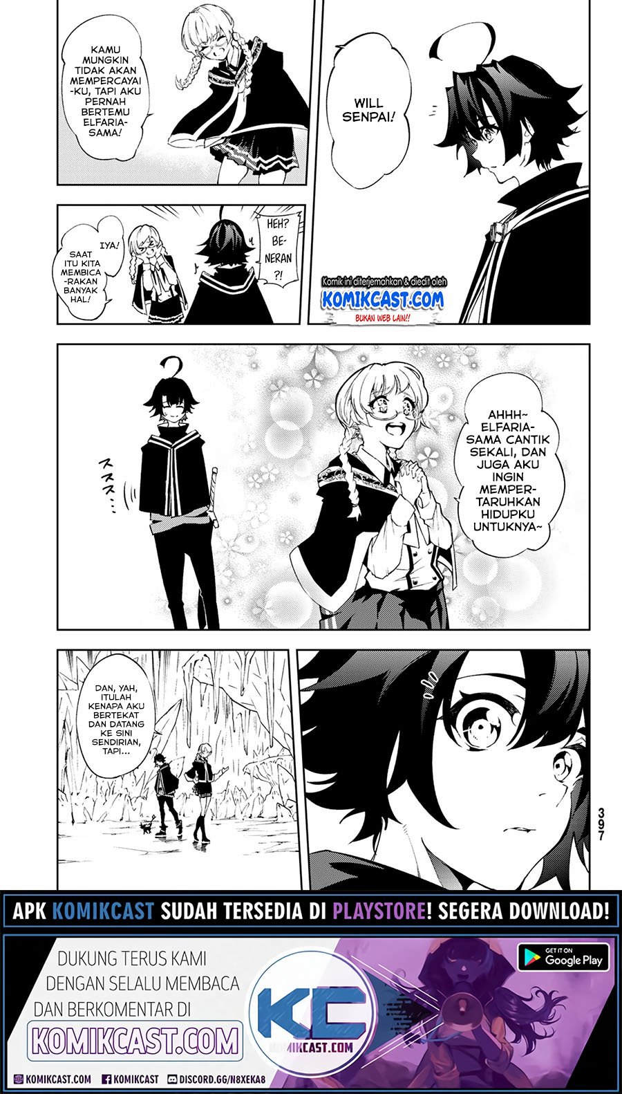 Tsue to Tsurugi no Wistoria Chapter 3.2 Gambar 4