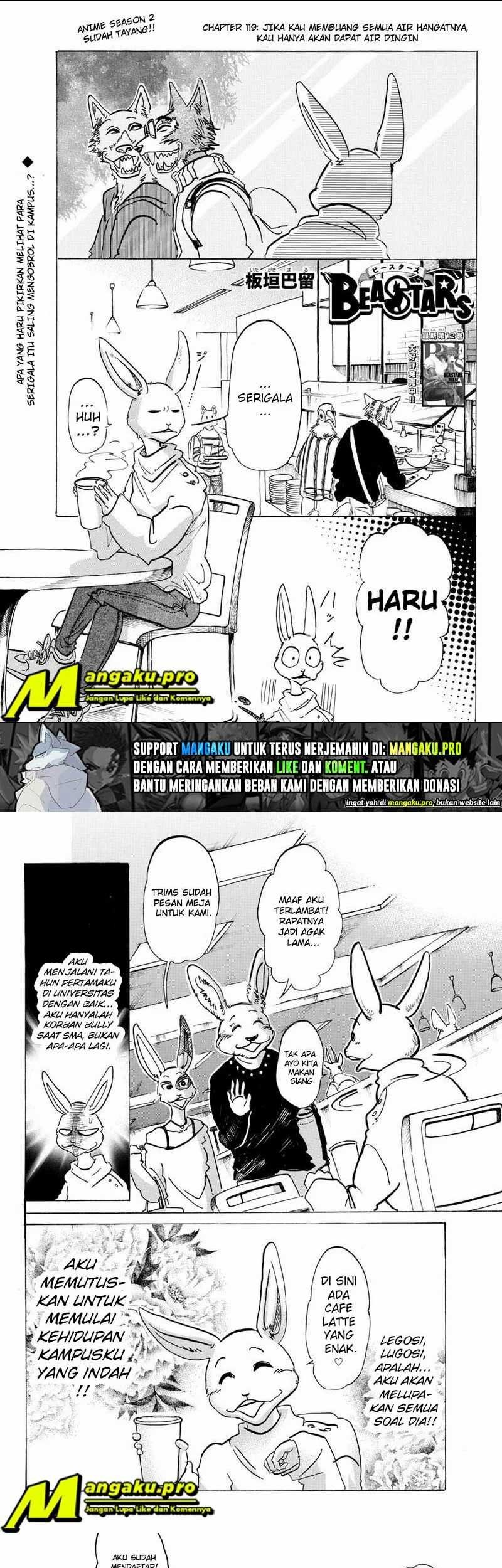 Baca Komik Beastars Chapter 119 Gambar 1
