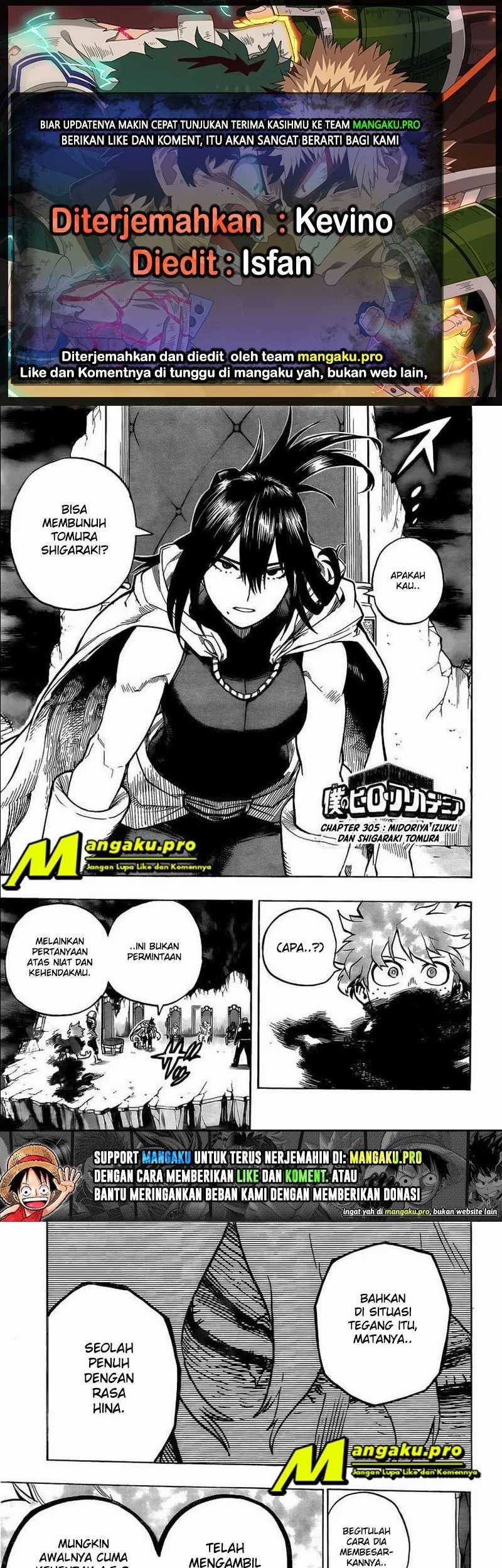 Baca Komik Boku no Hero Academia Chapter 305 Gambar 1