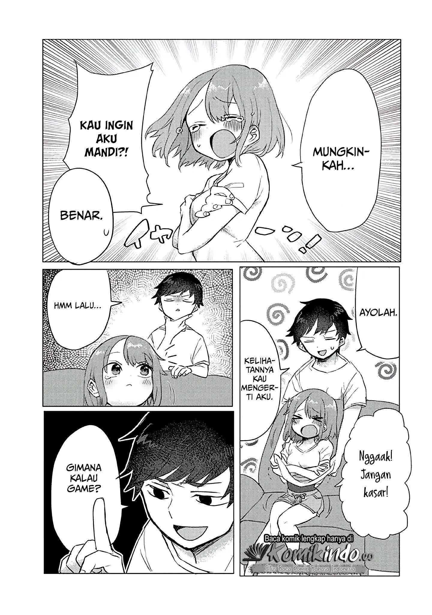 Girlfriend Who Absolutely Doesn’t Want to Take a Bath VS Boyfriend Who Absolutely Wants Her to Take a Bath Chapter 09 Gambar 4