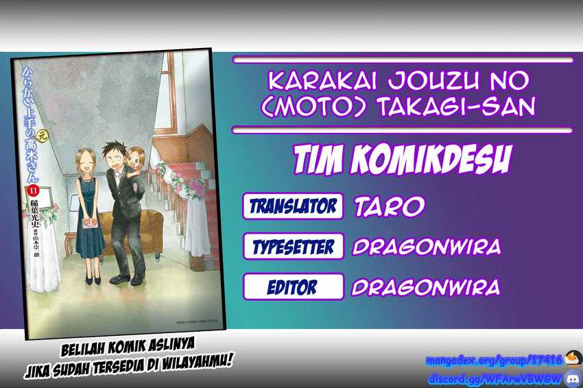 Baca Komik Karakai Jouzu no (Moto) Takagi-san Chapter 69 Gambar 1