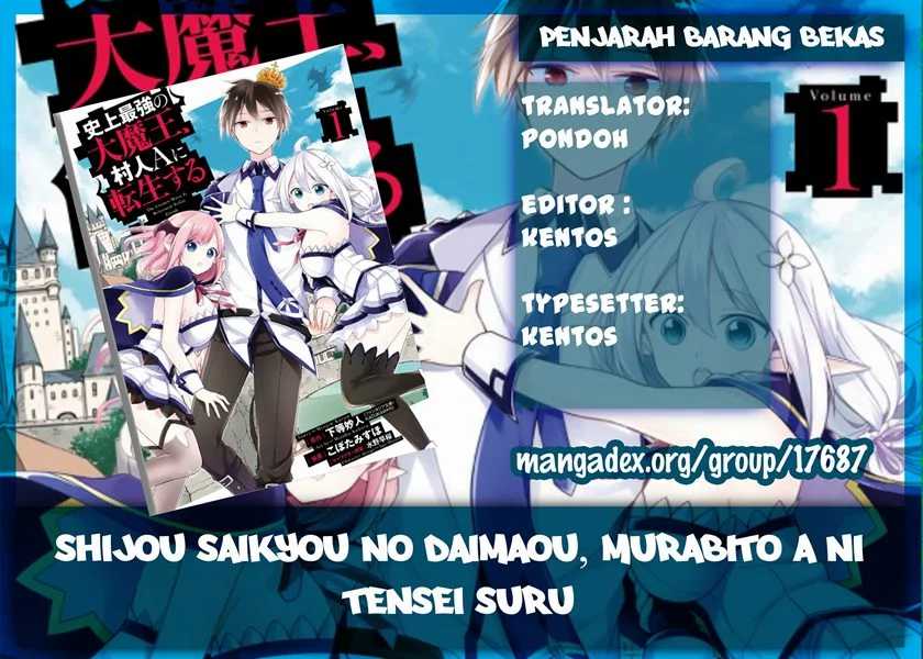 Baca Komik Shijou Saikyou no Daimaou, Murabito A ni Tensei suru Chapter 2 Gambar 1
