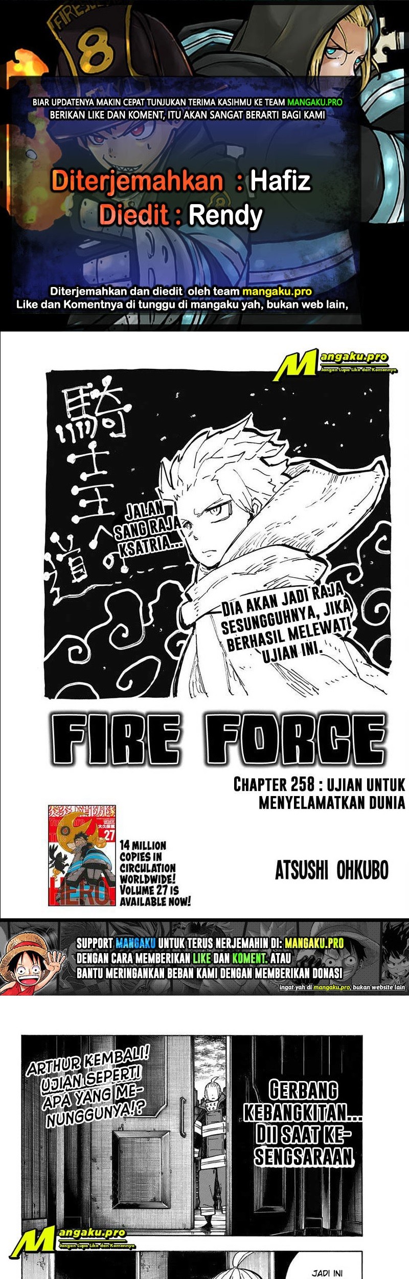 Baca Komik Fire Brigade of Flames Chapter 258 Gambar 1