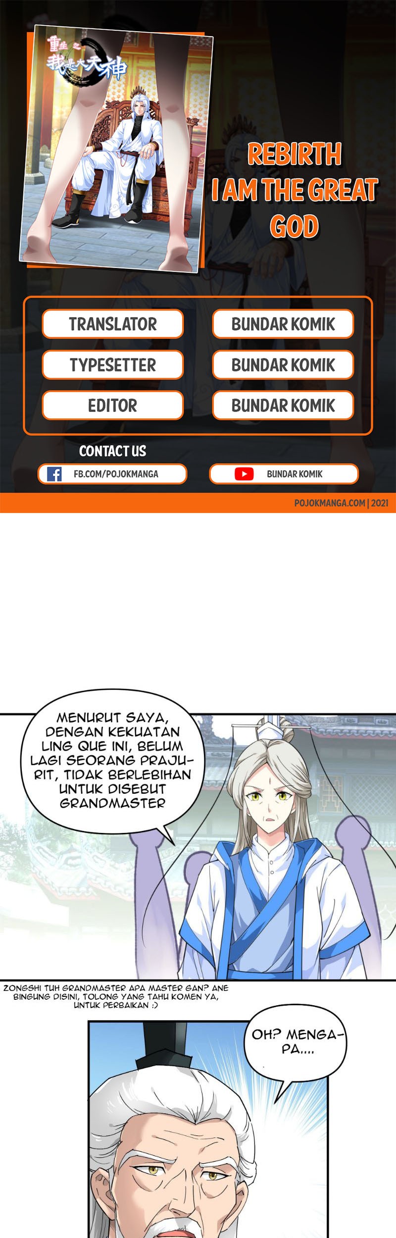 Baca Komik Rebirth I Am The Great God Chapter 50 Gambar 1