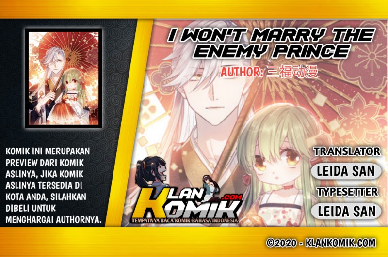 Baca Komik I Won’t Marry The Enemy Prince Chapter 33 Gambar 1