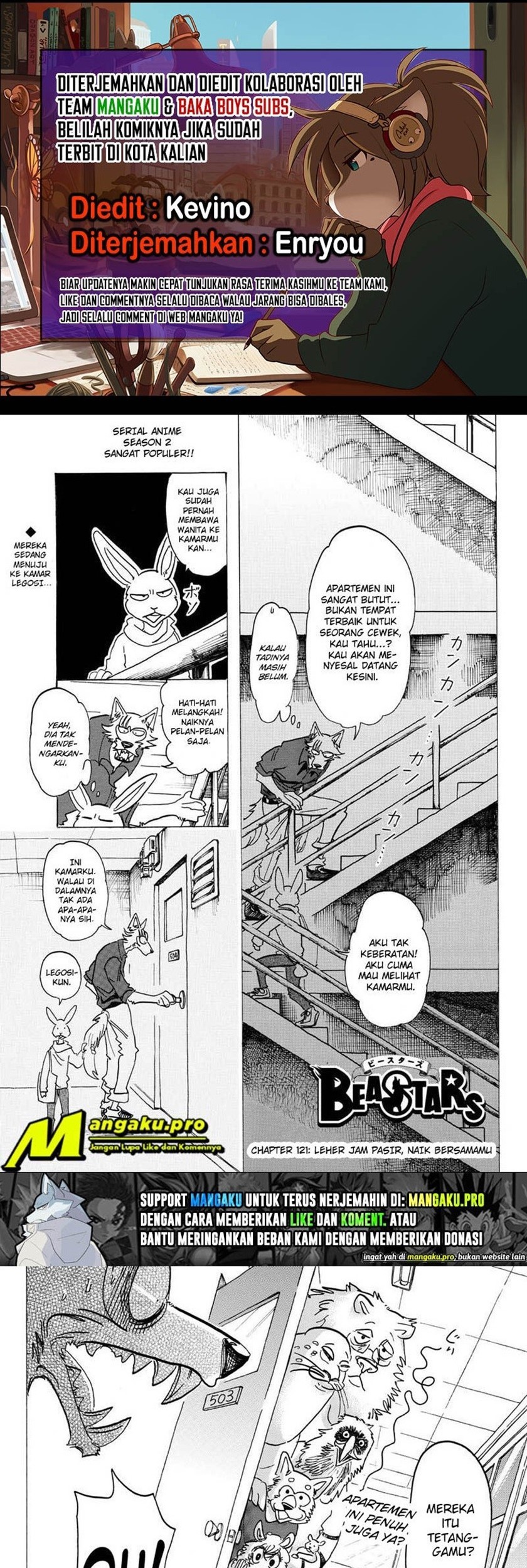 Baca Komik Beastars Chapter 121 Gambar 1