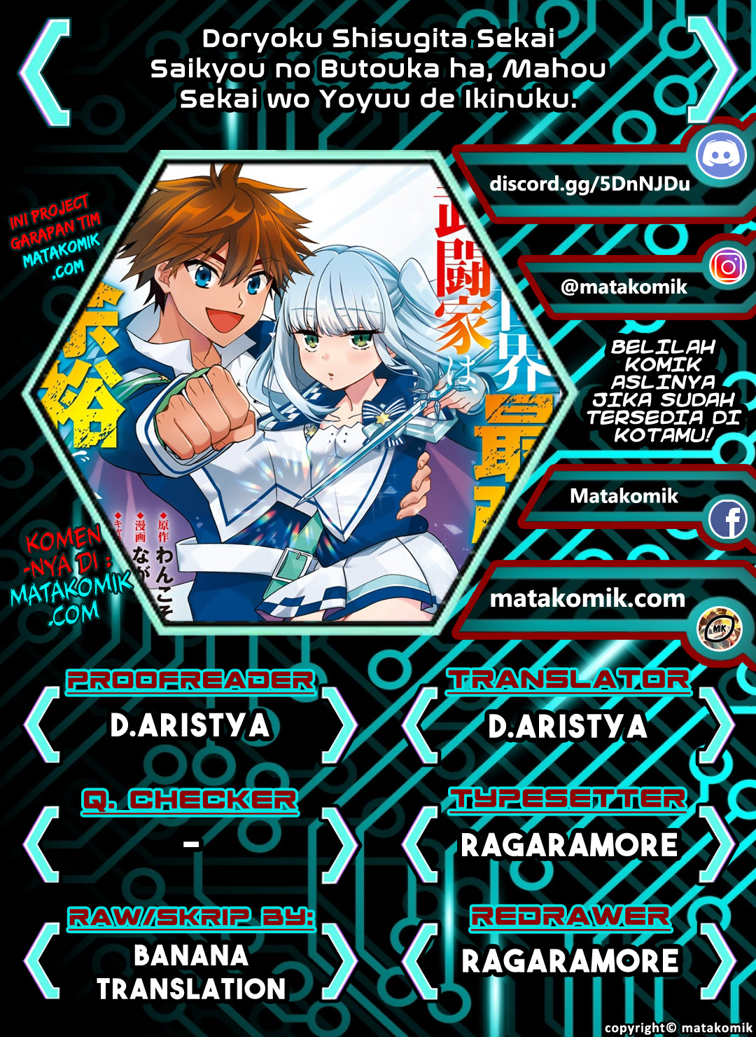 Baca Komik Doryoku Shisugita Sekai Saikyou no Butouka ha, Mahou Sekai wo Yoyuu de Ikinuku Chapter 13 Gambar 1
