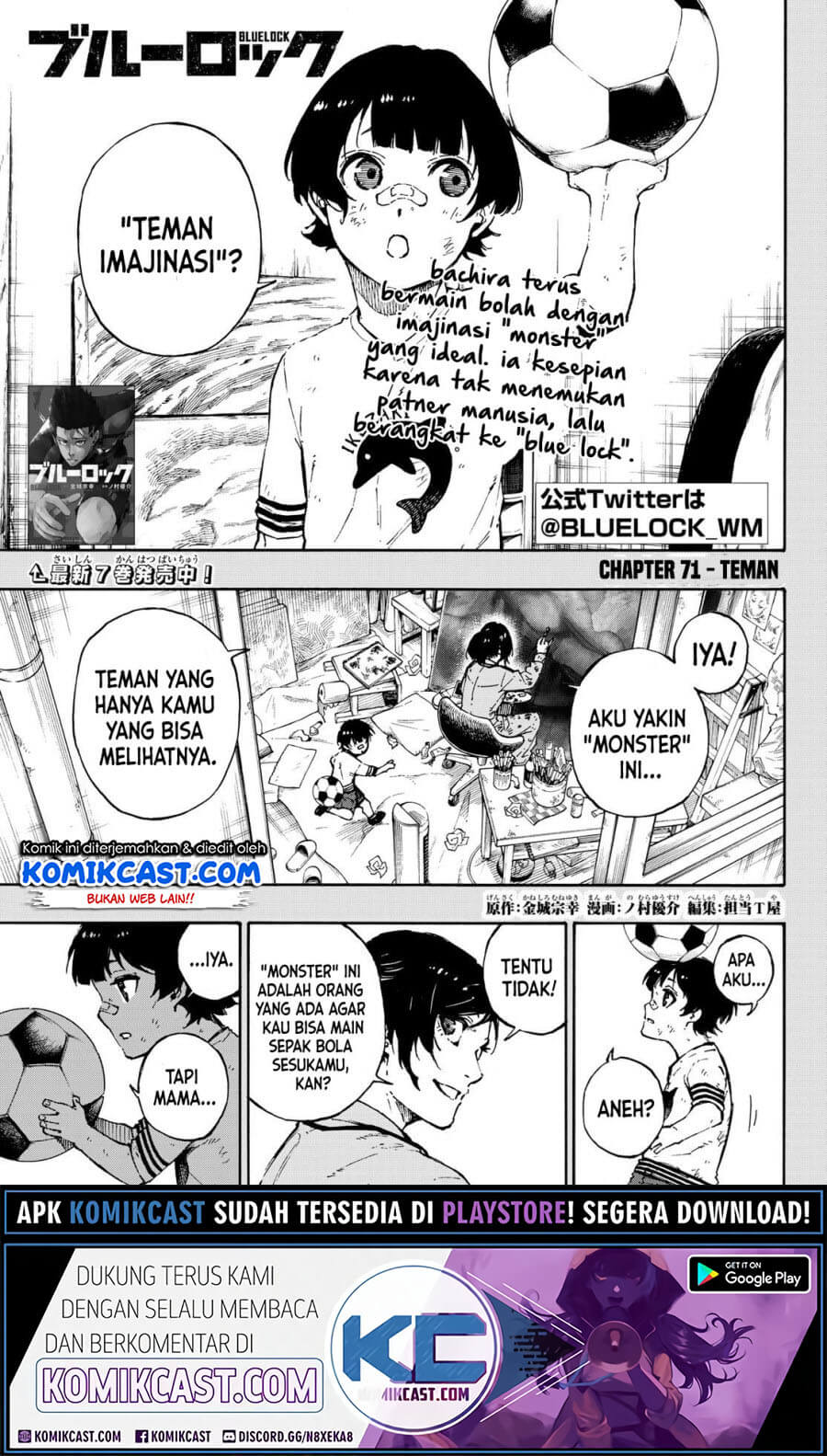 Baca Manga Blue Lock Chapter 71 Gambar 2