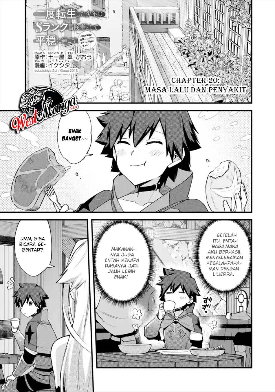 Baca  Nido Tensei Shita Shounen wa S Rank Boukensha Toshite Heion ni Sugosu Chapter 20 Gambar 2
