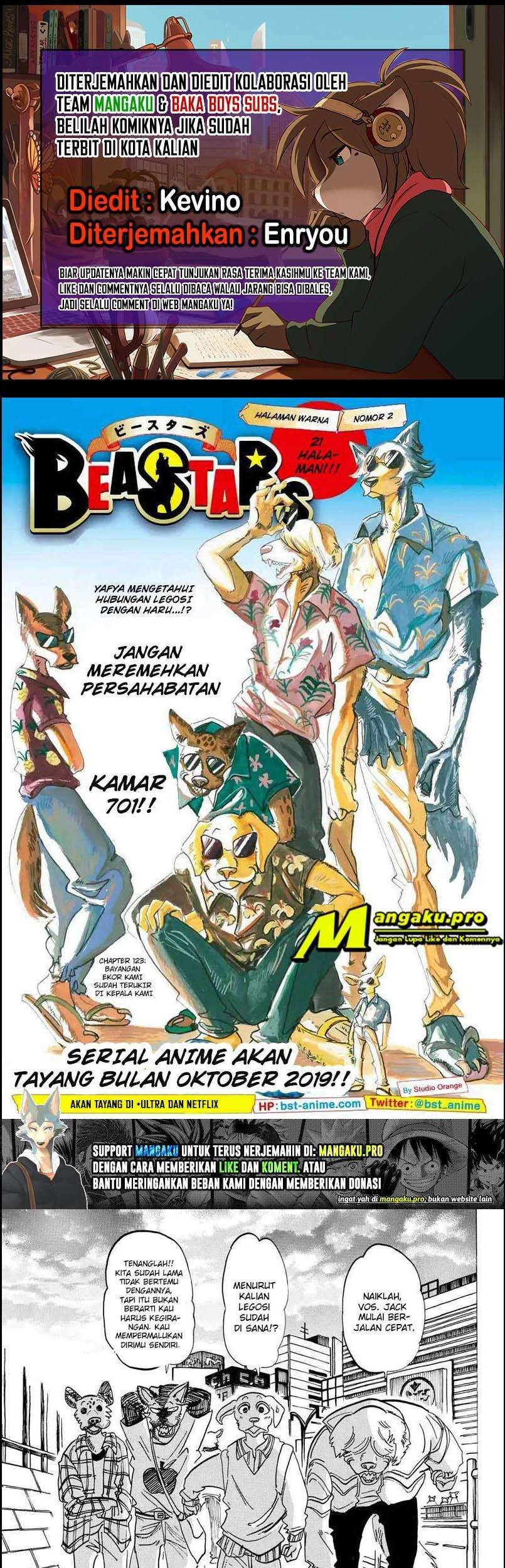 Baca Komik Beastars Chapter 123 Gambar 1