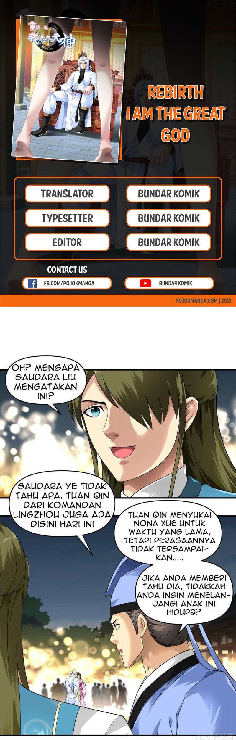 Baca Komik Rebirth I Am The Great God Chapter 56 Gambar 1